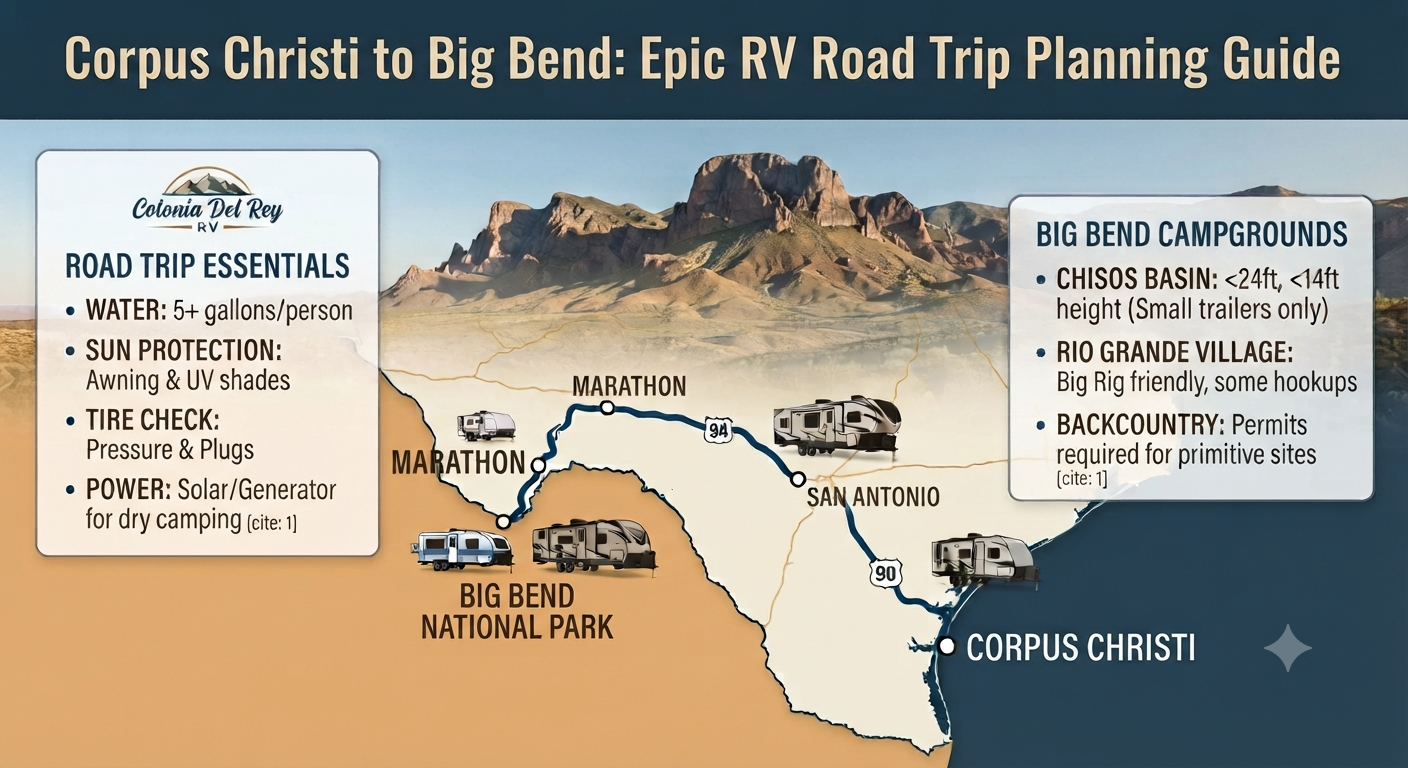 Corpus Christi to Big Bend: Epic RV Road Trip Guide — Colonia Del Rey RV Blog