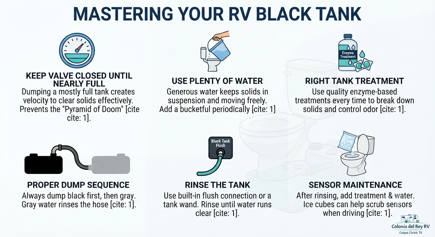 RV Black Tank Maintenance: Keeping Things Clean and Odor-Free — Colonia Del Rey RV Blog