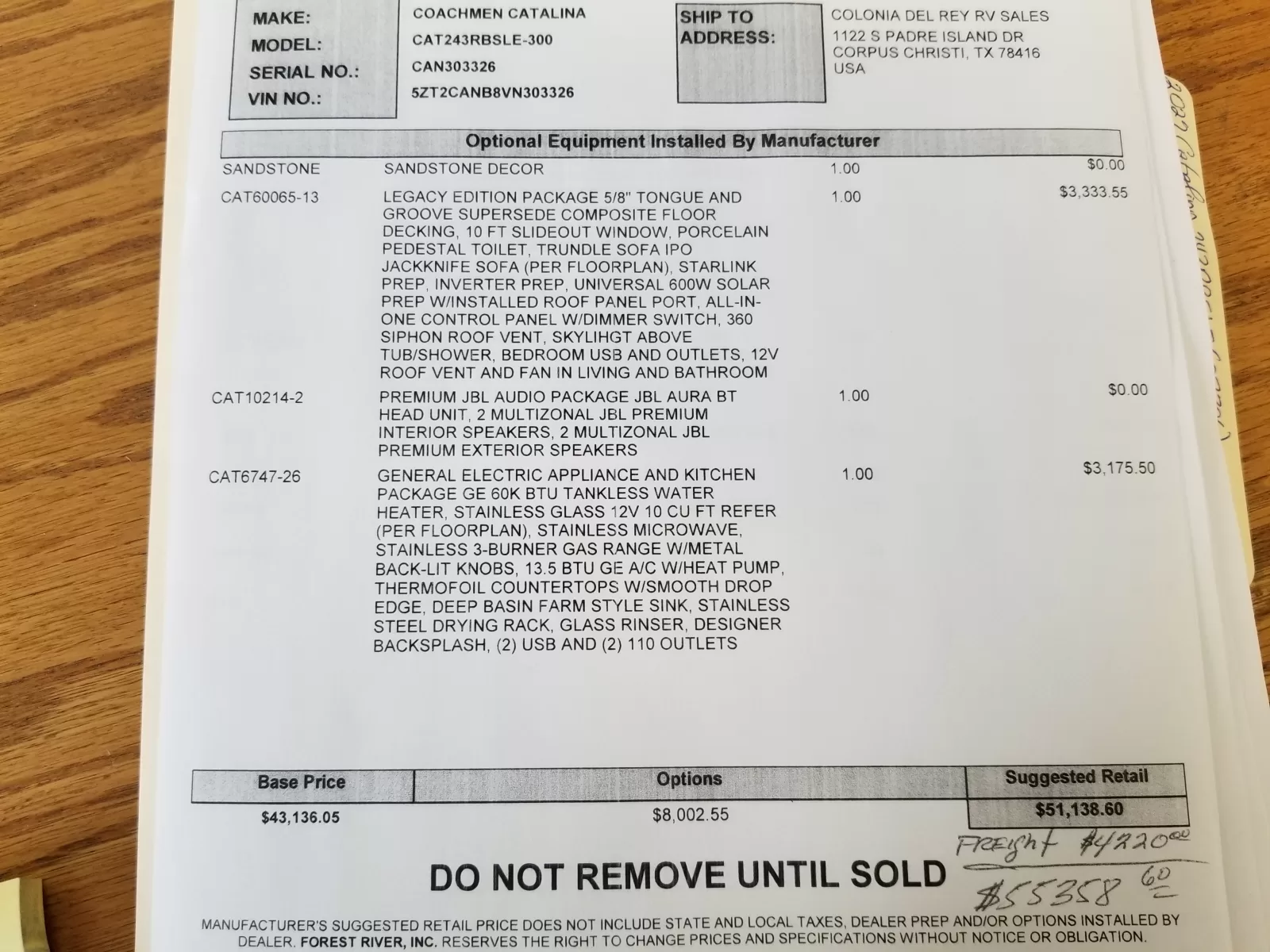 2027 Coachmen 243RBSLE Travel Trailer for sale at Colonia Del Rey RV in Corpus Christi, TX