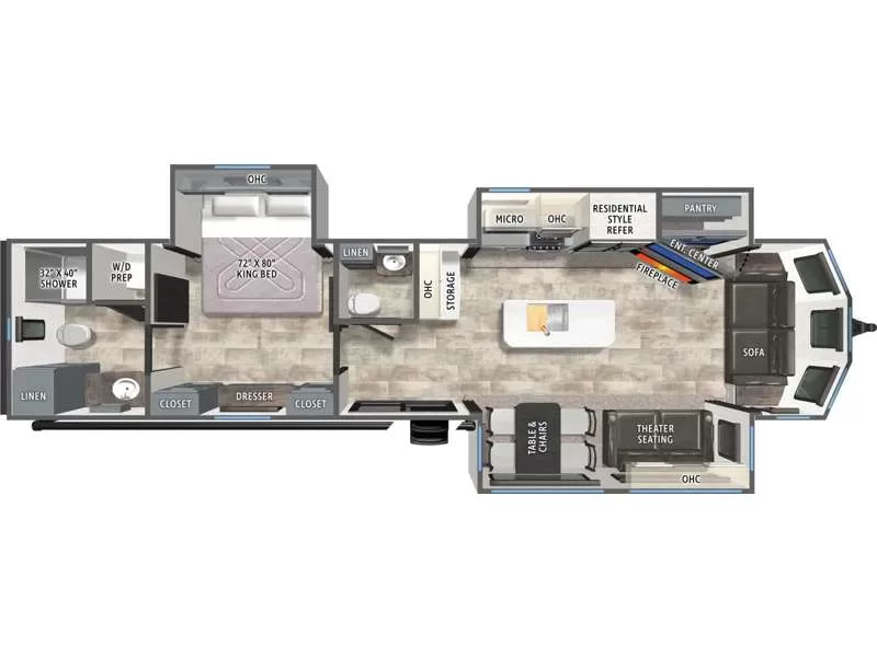 New 2027 Forest River PUMA 38VL floorplan layout