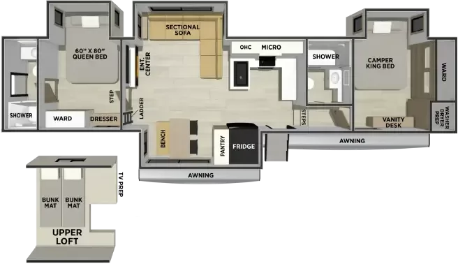 2027 Forest River 3905DB Fifth Wheel for sale at Colonia Del Rey RV in Corpus Christi, TX