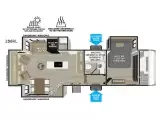 2027 Forest River Wildwood Heritage Glen 286RL floorplan layout