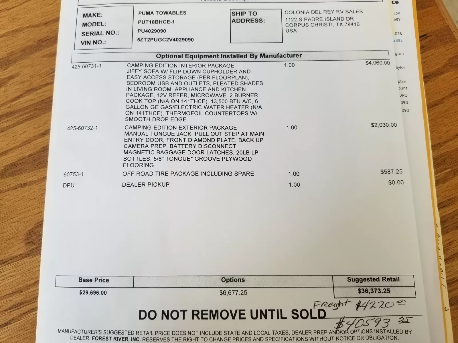 2027 Forest River 18BHCE Travel Trailer for sale at Colonia Del Rey RV in Corpus Christi, TX