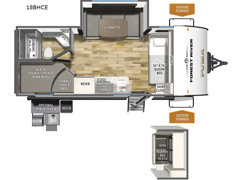 2027 Palomino PUMA CAMP EDITION 18BHCE for sale in Corpus Christi