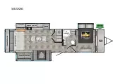 Used 2023 Crossroads SUNSET TRAIL 330SI floorplan layout