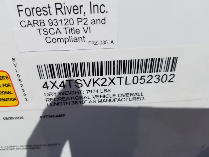 2026 Forest River SURVEYOR CAMP SERIES 34CAMP