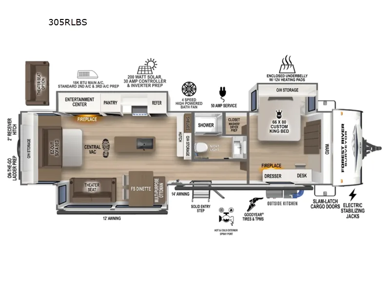 2026 Forest River Surveyor 305RLBS